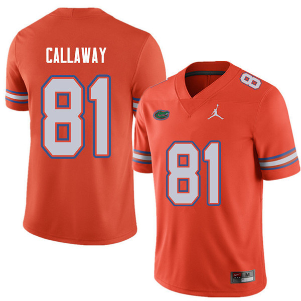 Jordan Brand Men #81 Antonio Callaway Florida Gators College Football Jerseys Sale-Orange - Click Image to Close